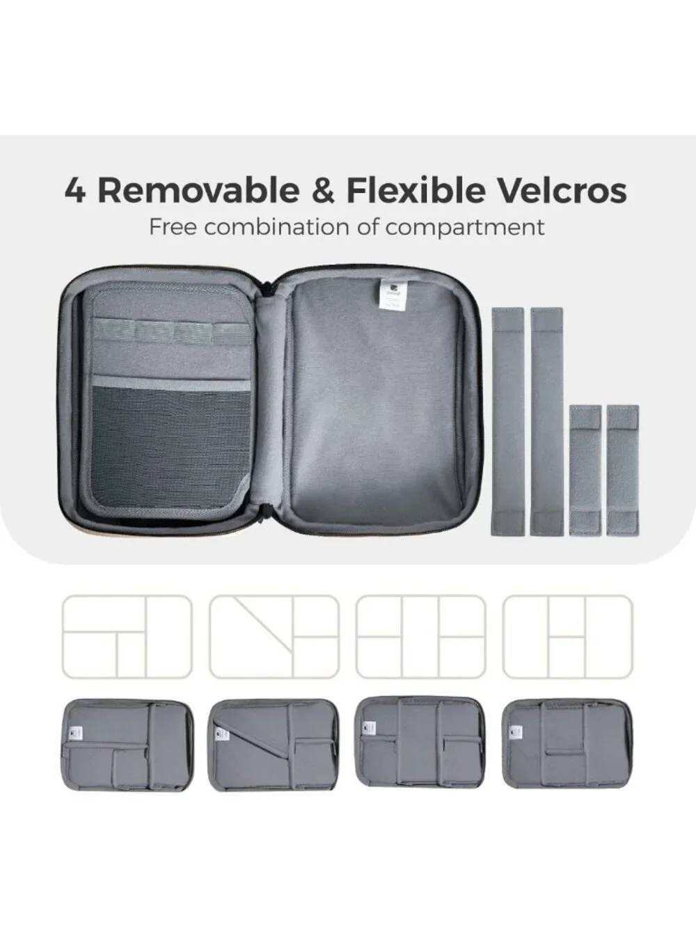 Large Capacity Electronic Organizer Bag - Shockproof Travel Case for Cables